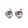 Tarnish Resistant 304 Stainless Steel Lobster Claw Clasps X-STAS-H001-1