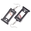 Hallowmas Printed Acrylic Dangle Earrings EJEW-JE06124-06-4
