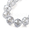Transparent Electroplate Glass Beads Strands EGLA-N002-34E-F03-3