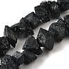 Natural Black Tourmaline Beads Strands G-I283-F12-2