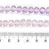 Transparent Painted Glass Beads Strands X-DGLA-A034-T6mm-A05-4