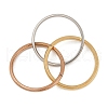 201 Stainless Steel Trinity Interlocking Ring Finger Rings FS-WG6776A-03-2