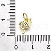 Rack Plating Brass Micro Pave Cubic Zirconia Pendants KK-K401-69G-3