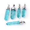 Natural Quartz Pointed Pendants X-G-Q481-68B-1