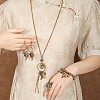 Alloy & Wood & Synthetic Turquoise Jewelry Sets FS-WGA22DA-01-2