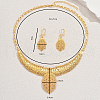 Alloy Geometric Hollow Out Necklace & Earrings Set for Women's Banquet Wedding TW1066-2