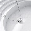 304 Stainless Steel Heart Pendant Necklaces NJEW-R026-22P-1