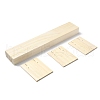 1-Slot Wooden Earring Display Card Stands EDIS-R027-01A-01-3