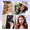 CRASPIRE 24Pcs 2Bags Cloth Butterfly Alligator Hair Clip FIND-CP0002-49B-6