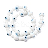 Handmade Evil Eye Lampwork Beads Strands LAMP-S069-01A-2