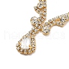 Alloy Rhinestone Hair Chain OHAR-M044-01G-2