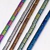 Electroplate Non-magnetic Synthetic Hematite Beads Strands G-J162-B-M-1