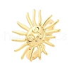 Brass Cuff Rings for Women RJEW-U047-07G-4