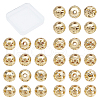 CREATCABIN 30Pcs 5 Style Alloy Hollow Beads PALLOY-CN0001-02-1