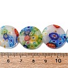 Handmade Millefiori Glass Beads Strands LK139-5