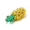 Seed Beads Beaded Charms PALLOY-MZ00338-4