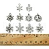 60Pcs 10 Styles Tibetan Style Alloy Pendants FIND-FS0002-21-5