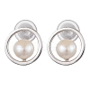 Mother's Day Jewellery Natural Pearl Ear Studs EJEW-P286-12P-1