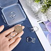 Beebeecraft 4Pcs Brass Adjustable Ring Findings KK-BBC0014-80S-3
