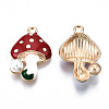 Autumn Theme Eco-Friendly Alloy Enamel Pendants ENAM-Q437-045-NR-2