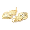 Rack Plating Brass Pendants KK-R146-05G-2