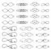 42Pcs 7 Styles Tibetan Style Alloy Connector Charms FIND-TA0003-14-2