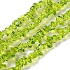 Spray Painted Transparent Glass Beads Strands GLAA-P060-01A-11-1