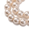 Baking Painted Pearlized Glass Pearl Round Bead Strands PEAR-H019-02C-02-3