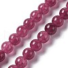 Natural White Jade Imitation Garnet Beads Strands G-I334-02B-1