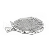 304 Stainless Steel Pendants STAS-G303-29AS-3