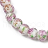 Handmade Glod Sand Lampwork Beads Strands LAMP-B028-03J-10mm-3