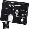Velours Wooden Bracelet/Bangle/Watch Displays BDIS-WH0003-01-8