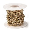 Ion Plating(IP) 304 Stainless Steel Rectangle Link Chains CHS-G025-12G-3