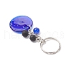 3Pcs Handmade Lampwork Evil Eye Keychains KEYC-JKC01252-03-5