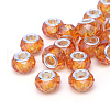 Handmade Glass European Beads X-GPDL25Y-44-1