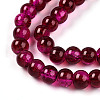 Crackle Glass Beads Strands X-CCG-Q002-6mm-08-3