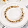 304 Stainless Steel Chain Bracelets BJEW-P351-01B-G-1