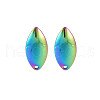 Rianbow Color 304 Stainless Steel Stud Earring Findings STAS-N098-021-2