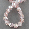 Electroplate Glass Beads Strands EGLA-R031-4mm-01-2