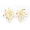 Autumn Theme Iron Filigree Pendants IFIN-F158-41G-2