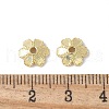 Flower Brass Bead Caps KK-F892-34G-05-2