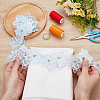 Double Layer Polyester Flower Lace Ribbons DIY-WH0656-60A-4