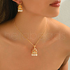 Elegant Middle Eastern Style Brass Micro Pave Cubic Zirconia Earrings & Necklaces Set for Women RL1029-3
