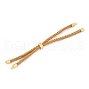Braided Cotton Cord Slider Bracelet Making MAK-R001-01G-05-1