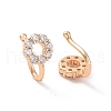 Clear Cubic Zirconia Ring Cuff Earrings ZIRC-I064-11G-2