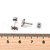 304 Stainless Steel Stud Earrings EJEW-H161-01P-L-5