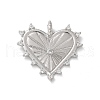 Brass Micro Pave Cubic Zirconia Pendants KK-P294-15P-1