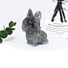 Natural Labradorite Carved Dog Statue PW-WG98787-02-1
