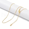 Brass Chain Necklaces NJEW-P309-10G-1