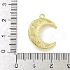Zinc Alloy Acrylic Pearl Pendants PALLOY-F310-06G-02-3